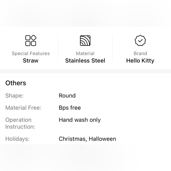 🆕 Hello Kitty - Victorian Goth - Punk - Stainless Steel Tumbler - 20oz w/ Straw - Picture 4 of 9